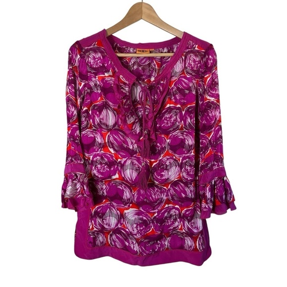 TORY BURCH Gwenna Tunic Blouse Top - Picture 2 of 9